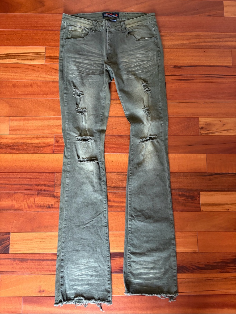 Green Men’s  Flare Jeans